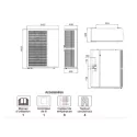 Pompe à Chaleur Air/Eau Monophasée 18 Kw Monobloc - Connectée avec Appoints Électriques et Gaz R290 - 18 Kw
