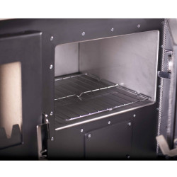 Cuisinière à bois Mervio Inox