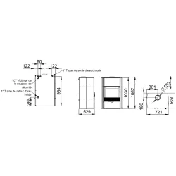 Poêle à bois hydro HydroNova Plus - 12,7 Kw