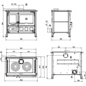 Cuisinière à bois GARDENIA XXL Steel