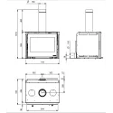 Insert à bois 70 EOS - 8,5 Kw