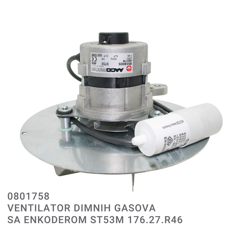 Extracteur de fumée (VENTILATOR DIM. GASOVA SA ENKODEROM) (ExtractBaracuda21)