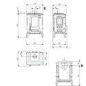 Poêle à Bois Giulietta.16 - 6,5 Kw