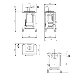 Poêle à Bois Giulietta.16 - 6,5 Kw