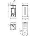 Poêle à bois Emiliana.16 Steel - 6,5 Kw