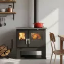 Cuisinière à bois Mervio Inox