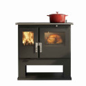 Cuisinière à bois Mervio Inox - 7,7 Kw