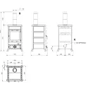 Poêle à bois Rossella R1.16 Petra - 9 Kw