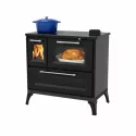 Cuisinière à bois sur pied Andésite - 8 Kw