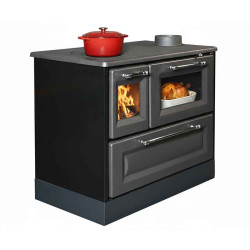 Cuisinière à bois sur socle Andésite - 8 Kw