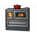 Cuisinière à bois sur socle Andésite - 8 Kw