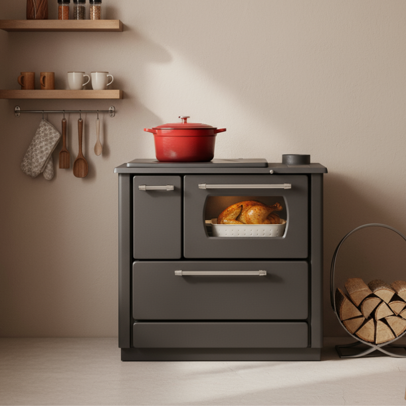Cuisinière à bois en fonte Nevada