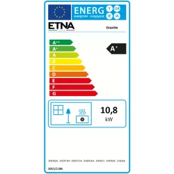 Poêle à bois avec four Granite Pop - 11 Kw