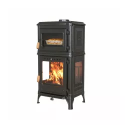 Poêle à bois avec four Fusio - 7 Kw