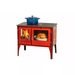 Cuisinière à bois Basalte Pop - 8 Kw