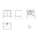 Poêle à bois Pixie Wood 62 - Reconditionné - A+ - 7 Kw