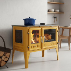 Cuisinière à bois Basalte Pop - 8 Kw