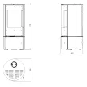 Poêle à bois Ignis - 9 Kw