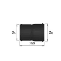 Réducteur s/p SW VT Ø130 femelle x 150 femelle