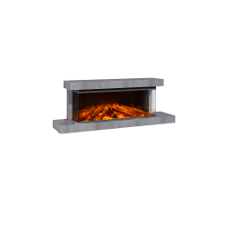 Cheminée électrique Lumen 1200 habillage Pierre