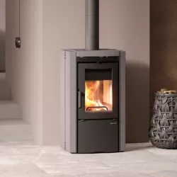 Poêle à bois Ester 5.0 Pierre Vulcan - 8 Kw