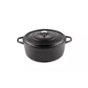 Cocotte ø 28 profonde noir