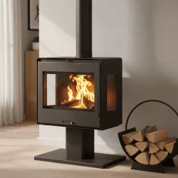 Poêle à bois vue...