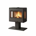 Poêle à bois vue panoramique Helia - 10 Kw