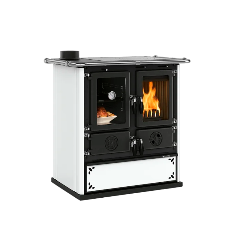 Cuisinière à bois Rosetta Sinistra.16 Steel - 7,9 Kw