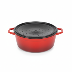 Cocotte ø 28 profonde rouge