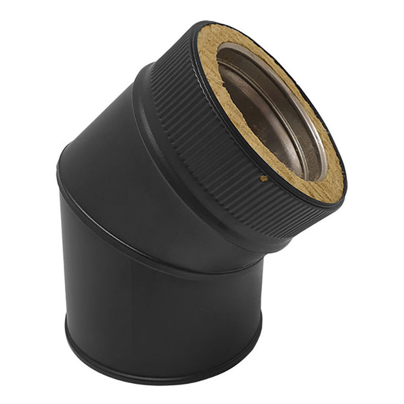 Coude 45° Ø150 – DW BLACK
