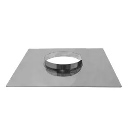 Plaque de couronnement inox 49×49 Ø200 - FLEX 316