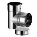 Té 90° mâle poêle tubage Ø130 – SW 304 / SW VT / SW VT PLUS / DECO 2 mm à FLEX 316 Ø150