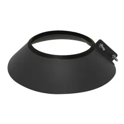 Collerette de solin étanche Ø80 – CONC BLACK