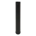 Élément droit 1000 mm Ø80/125 – CONC BLACK