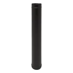 Élément droit 1000 mm Ø80/125 – CONC BLACK