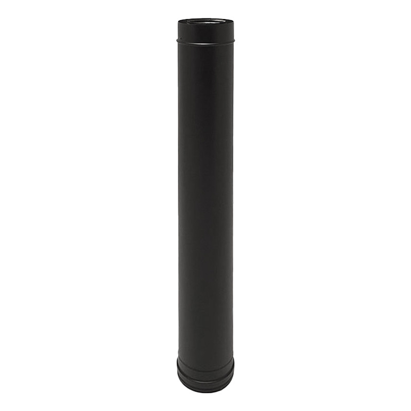 Élément droit 1000 mm Ø80/125 – CONC BLACK