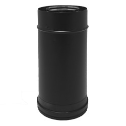 Élément droit 200 mm Ø80/125 – CONC BLACK