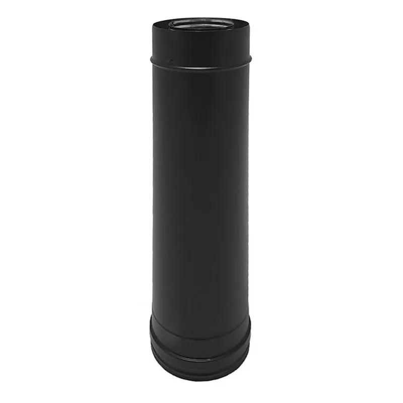 Élément droit 500 mm Ø80/125 – CONC BLACK