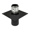 Kit départ plafond 300×300 mm Ø80/125 – CONC BLACK à FLEX 316 Ø100