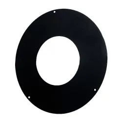 Rosace de finition 0° Ø80/125 – CONC BLACK