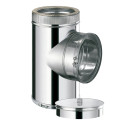 Té 90° + purge Ø100 – DW 316