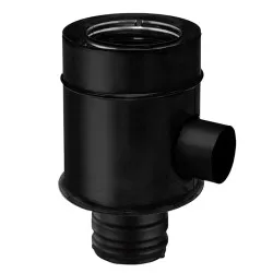 Té 90° entrée d’air Ø60 – SW mâle / Ø80 femelle SWJ / CONC BLACK Ø80/125 sans tampon