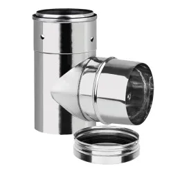Té piquage Ø80 – flexible Ø100 - FLEX 316