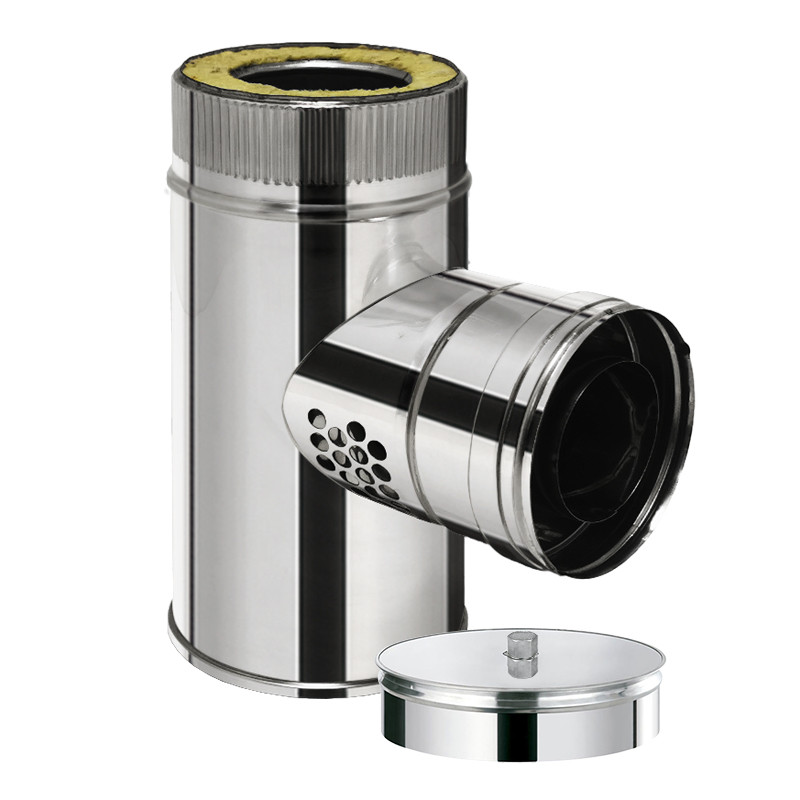Té 90° prise air extérieur Ø80/125 – CONC femelle / DW Ø100