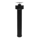 Terminal vertical long Ø80/125 – CONC BLACK