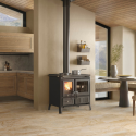 Cuisinière à bois GARDENIA.16 Steel - 9,5 Kw