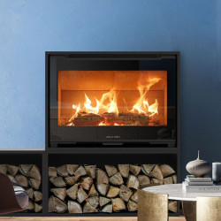 Poêle à bois Quadro+ steel 68 + support