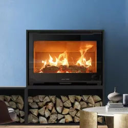 Poêle à bois Quadro+ steel 80