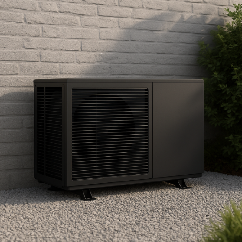 Pompe à Chaleur Air/Eau Triphasé 12 kW Monobloc - Connectée avec Appoints Électriques et Gaz R290 - 12 Kw